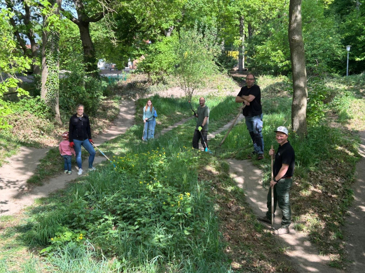 Am Wochenende wurde die BMX-Strecke in Schuss gebracht.