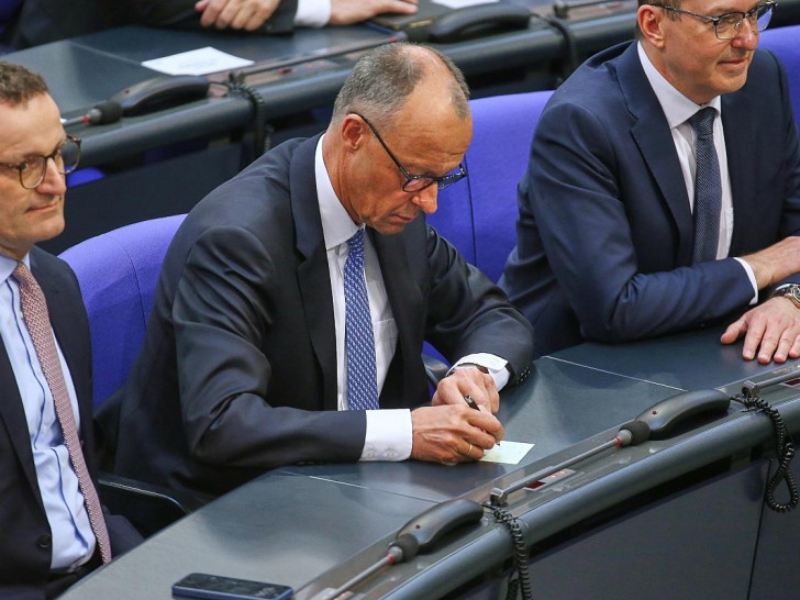 Jens Spahn, Friedrich Merz, Alexander Dobrindt am 06.05.2025