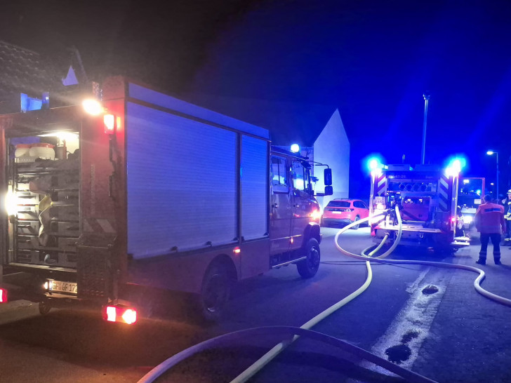 In Parsau kam es am Samstagabend zu einem Brand im Obergeschoss eines Zweifamilienhauses 