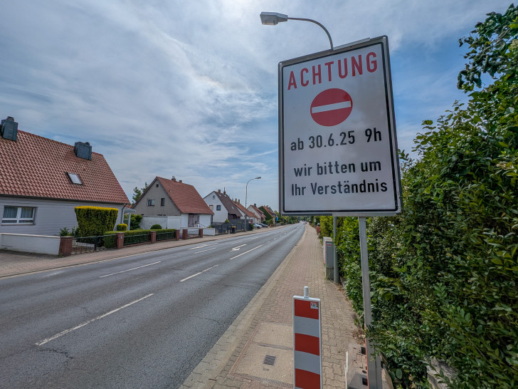 Die Halberstädter Straße wird halbseitig gesperrt.