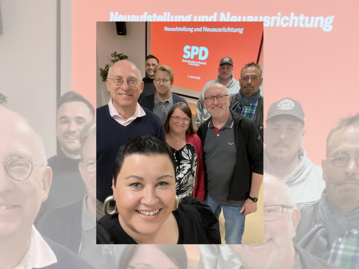 Der neue Vorstand des SPD-Gemeindeverbands Cremlingen: Vorne: Julia Perkowski, dahinter: Andreas Hettwer, Jutta Rosenkranz, Matthias Franz, dahinter: Malte Scheffler, Wilfried Ottersberg, Benjamin Vocke, Reinhold Briel