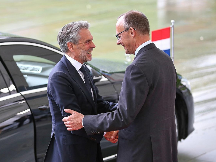 Dick Schoof und Friedrich Merz am 10.06.2025