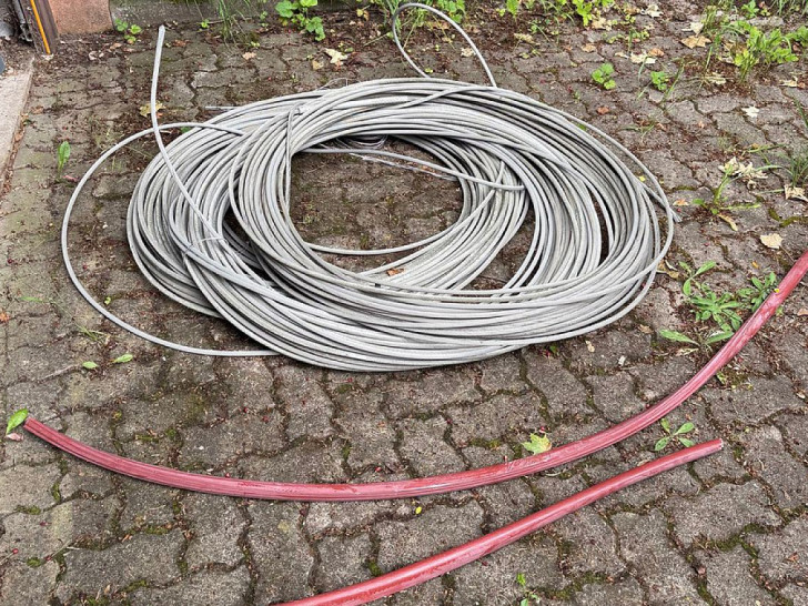Sichergestelltes Stahlseil (Archiv)