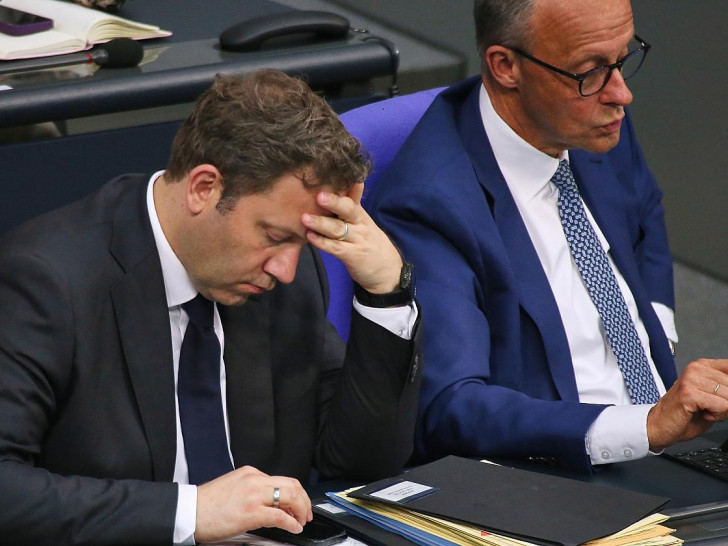 Lars Klingbeil und Friedrich Merz am 04.06.2025