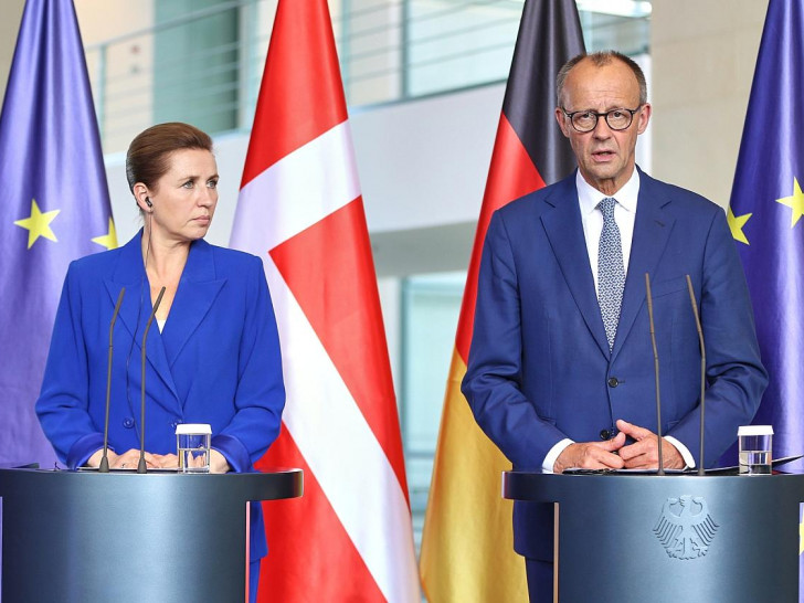 Mette Frederiksen und Friedrich Merz am 11.06.2025