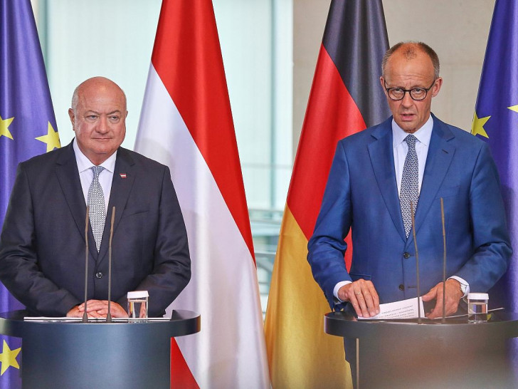 Christian Stocker und Friedrich Merz am 27.06.2025