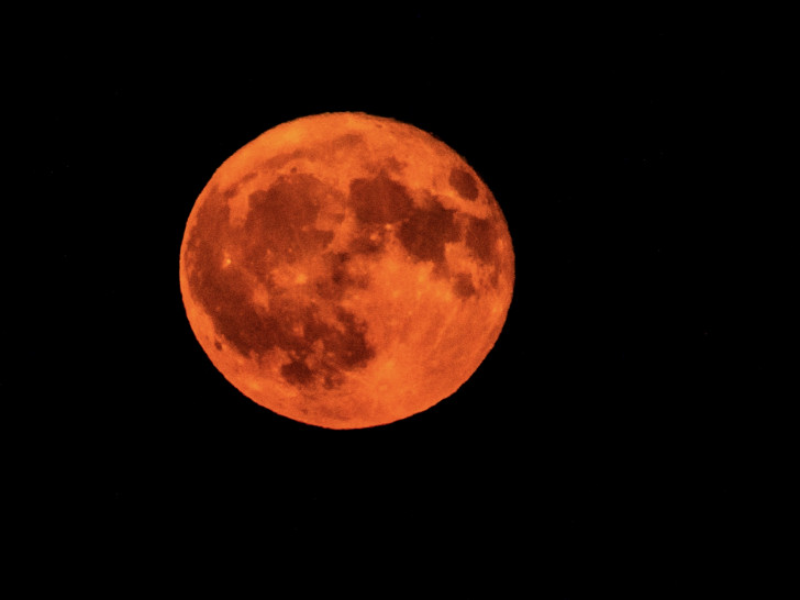 Der Vollmond hat einen faszinierenden Anblick geboten.