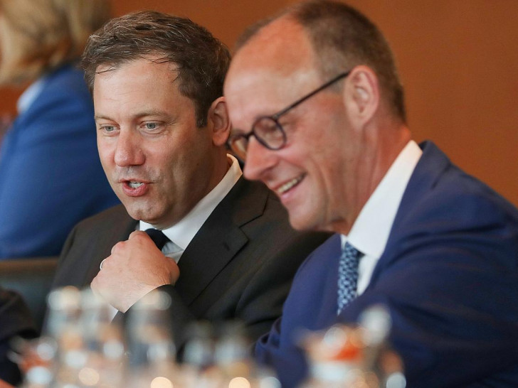 Lars Klingbeil und Friedrich Merz am 04.06.2025