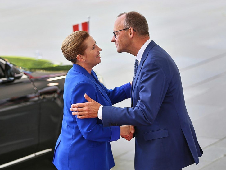 Mette Frederiksen und Friedrich Merz am 11.06.2025
