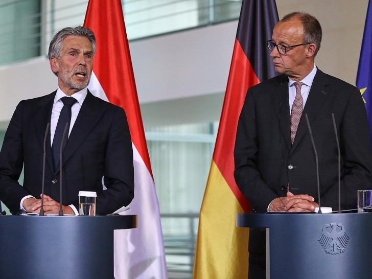Dick Schoof und Friedrich Merz am 10.06.2025