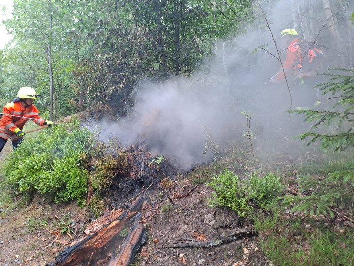Die Feuerwehr konnte ein Ausbreiten des Feuers verhindern.