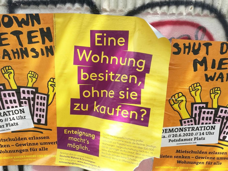 Werbung für Enteignung der Deutschen Wohnen (Archiv)