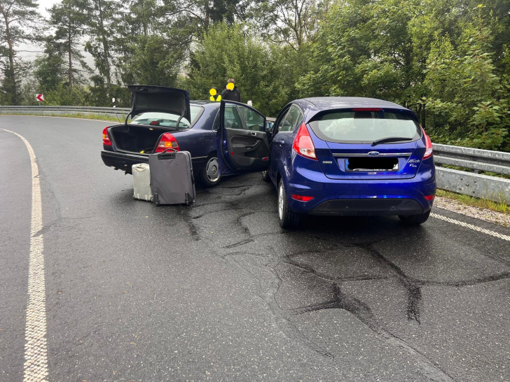 Die beteiligten Unfallfahrzeuge.