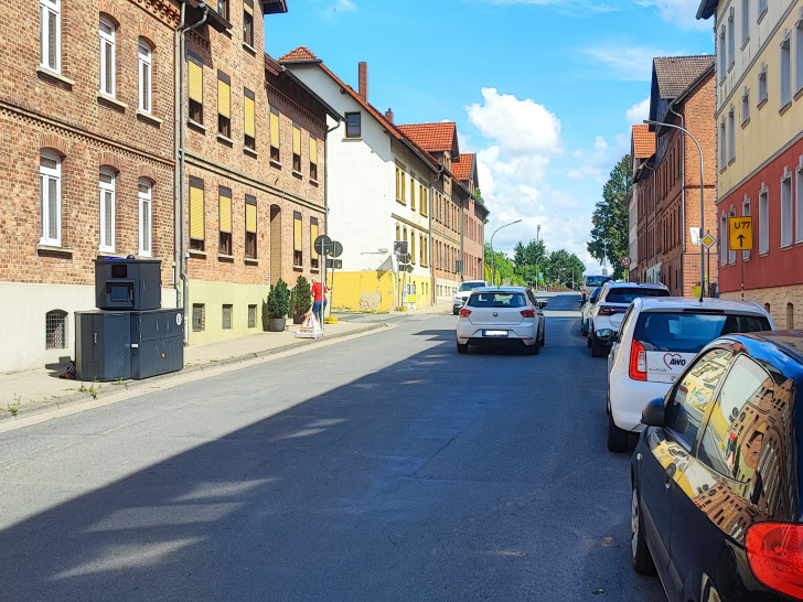 Der Blitzeranhänger "Karl" in Schöningen.