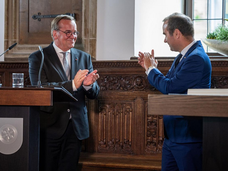 Boris Pistorius und Sébastien Lecornu am 24.07.2025