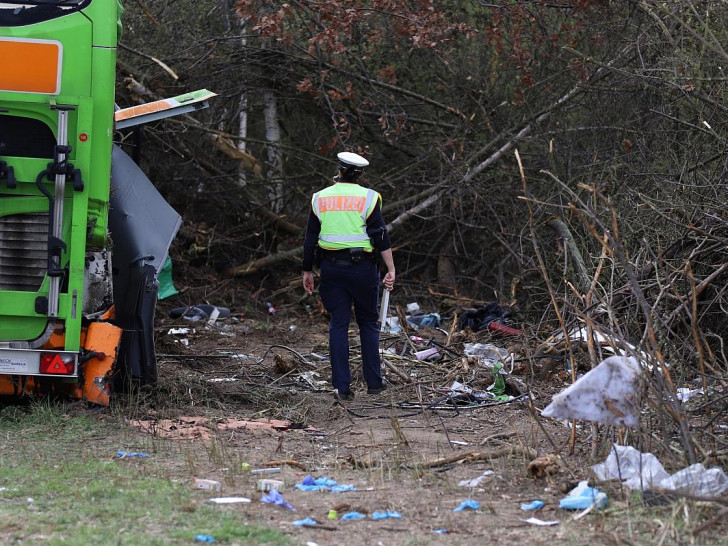Tödlicher Unfall auf der A 9 bei Leipzig im März 2024 (Archiv)