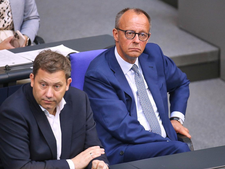 Lars Klingbeil und Friedrich Merz (Archiv)