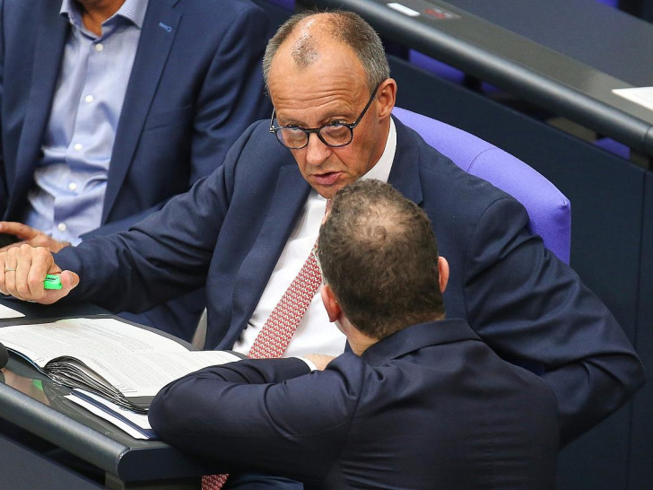 Friedrich Merz und Jens Spahn am 09.07.2025