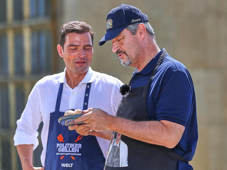 Jan Philipp Burgard und Markus Söder am 02.07.2025