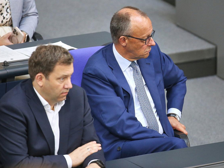 Lars Klingbeil und Friedrich Merz am 11.07.2025