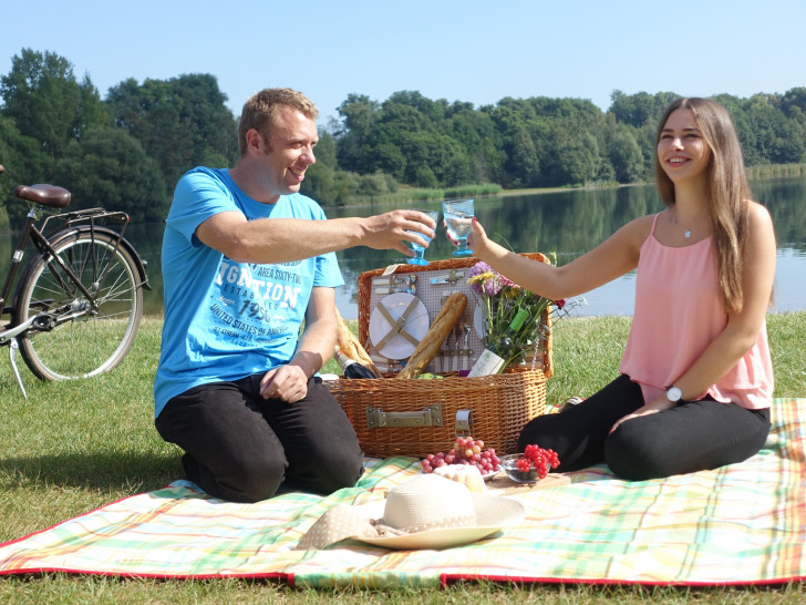 Eine Etappe der Kulturroute führt auch am Eixer See entlang.