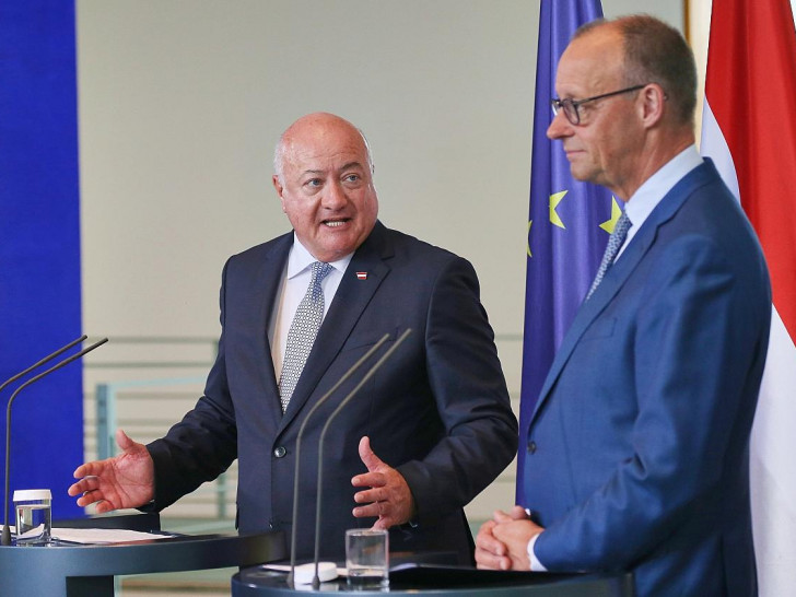 Christian Stocker und Friedrich Merz (Archiv)