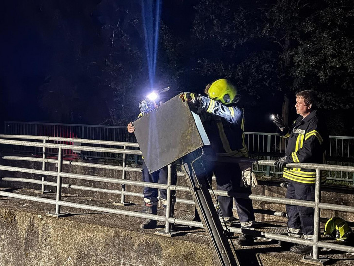 Die Feuerwehr Offensen war am Allerwehr Oppershausen im Einsatz (Archiv)