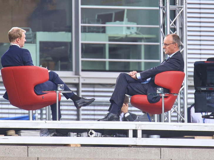 Markus Preiß und Friedrich Merz am 13.07.2025