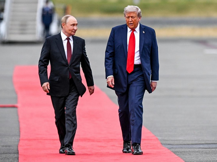 Putin und Trump am 15.08.2025 in Alaska