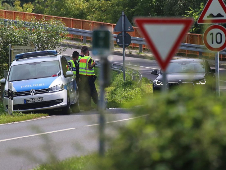 Verkehrskontrolle an der Grenze zu Polen (Archiv)