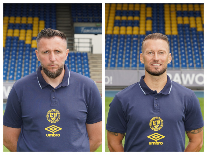 Marc Pfitzner (re.) und Jasmin Fejzic haben ihre Verträge verlängert.