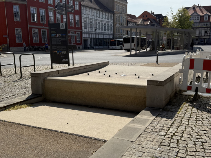Der Brunnen am Kornmarkt ist derzeit außer Betrieb.
