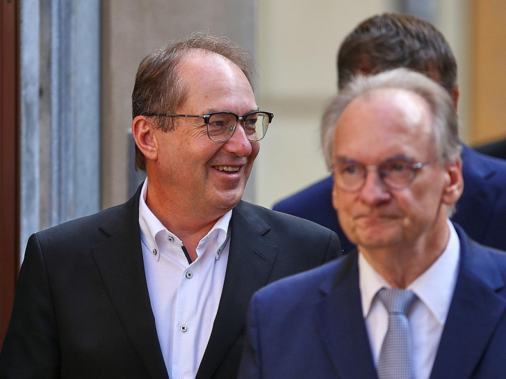 Alexander Dobrindt und Reiner Haseloff am 14.08.2025