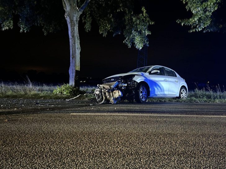 Bei dem Unfall wurde der Motorblock aus dem Auto gerissen.