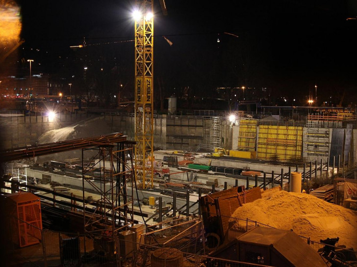 Stuttgart-21-Baustelle am Stuttgarter Hauptbahnhof