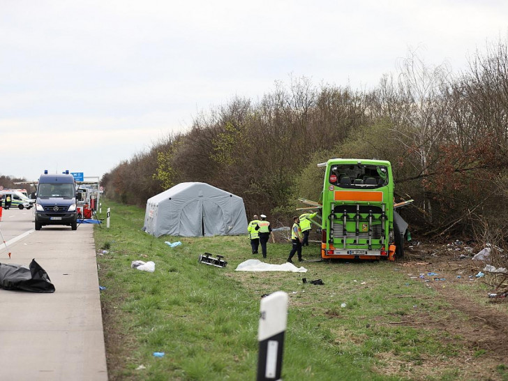 Unfall auf der A 9 bei Leipzig am 27.03.2024