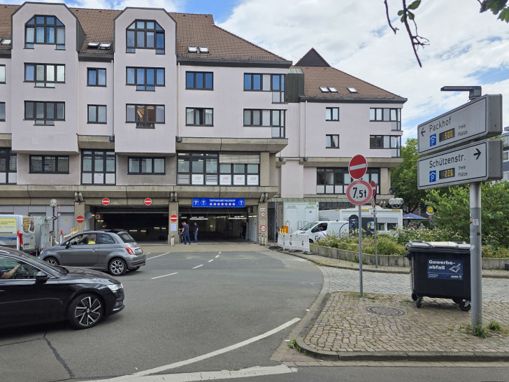 Die Tiefgarage Packhof nach der Wiedereröffnung.