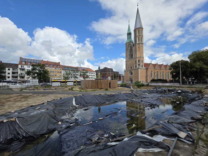 Die Baustelle am Hagenmarkt.