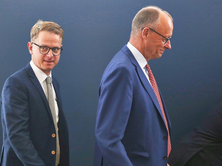 Carsten Linnemann und Friedrich Merz (Archiv)