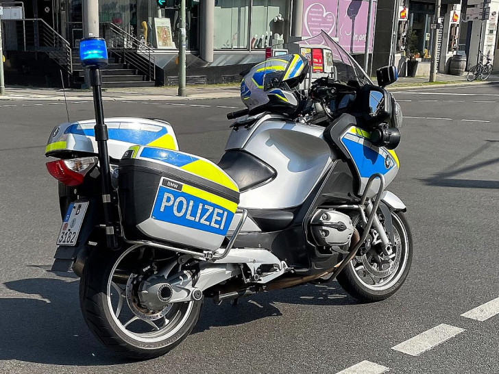 Polizeimotorrad am 09.08.2025