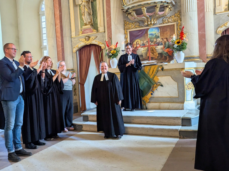 Anna Sara Paeslack nach ihrer Ordination.