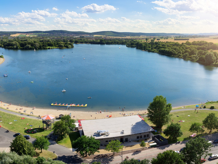 Luftbild vom Salzgittersee.