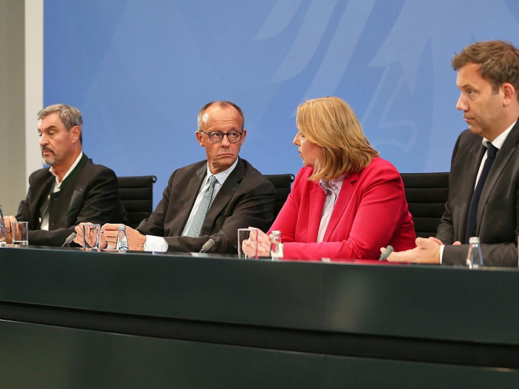 Söder, Merz, Bas und Klingbeil am 03.09.2025