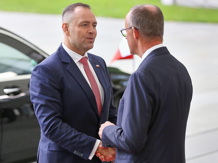 Karol Nawrocki und Friedrich Merz am 16.09.2025
