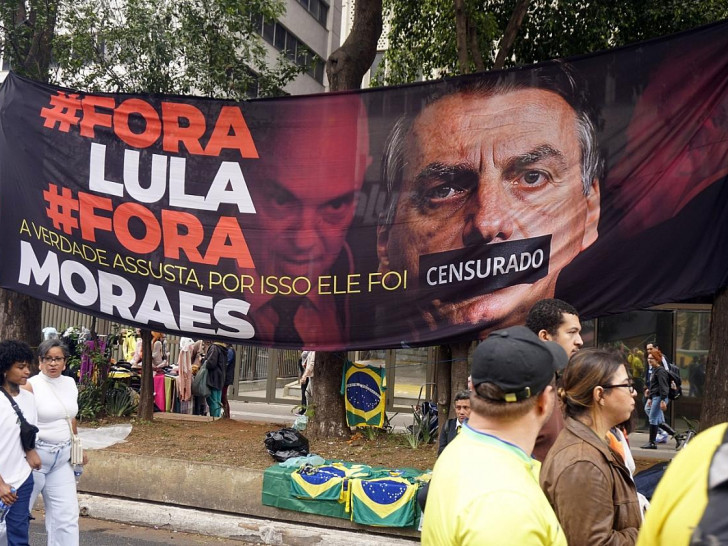 Protest in São Paulo am brasilianischen Unabhängigkeitstag