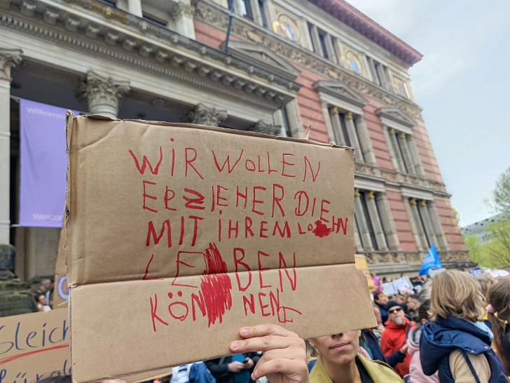 Demo von Kita-Beschäftigten (Archiv)