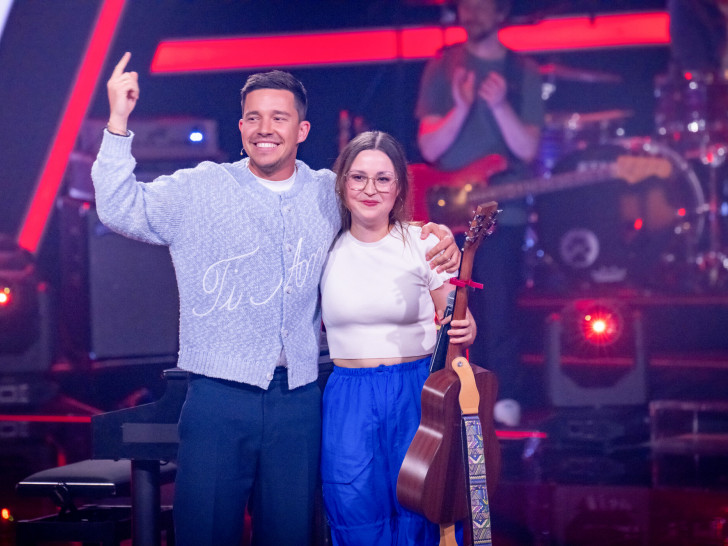 Laura Kensy mit Nico Santos. Die Braunschweigerin macht bei der aktuellen Staffel der Casting-Show "The Voice of Germany mit.