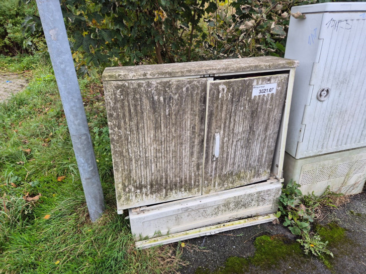 Der Stromkasten wurde schwer beschädigt.