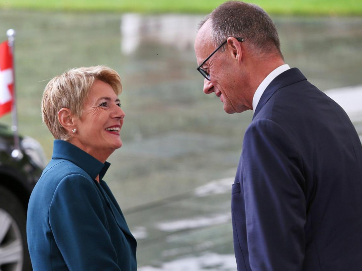 Karin Keller-Sutter und Friedrich Merz am 02.09.2025