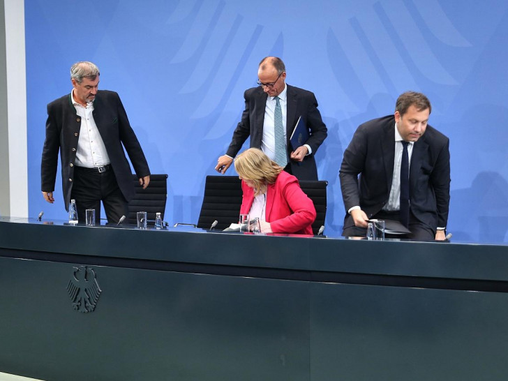 Söder, Merz, Bas und Klingbeil am 03.09.2025